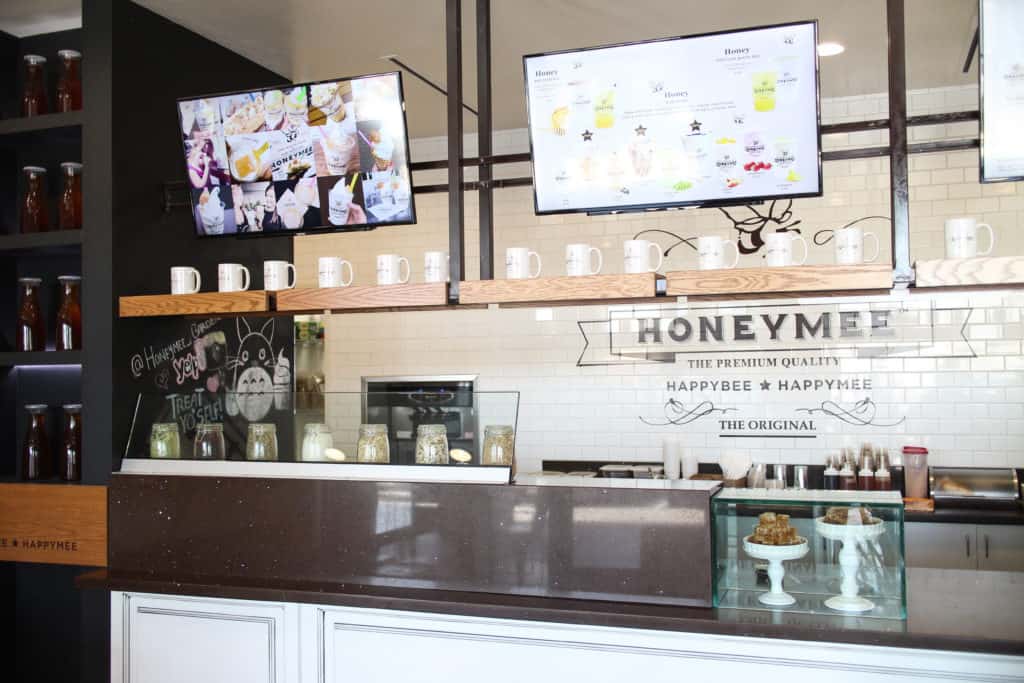Honeymee in Los Angeles, California. Creamy soft serve ice cream made with California milk and all-natural, certified honey.