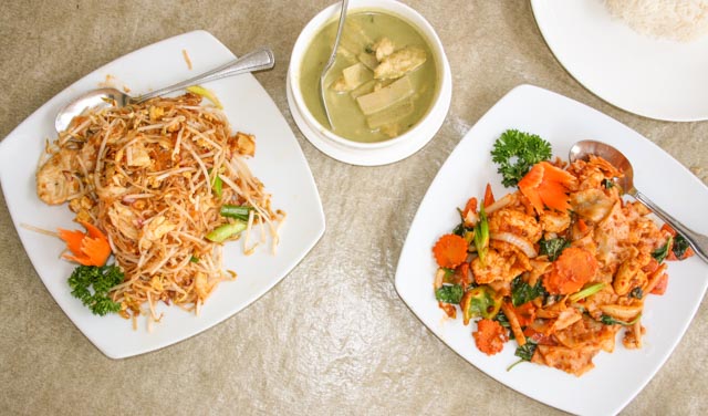 Thai Gourmet in Houston, Texas. This authentic gem is tucked away on the west side of Houston and serves the best Thai food you can get for miles!