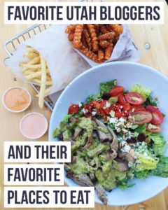 Favorite Utah Bloggers and Their Favorite Places To Eat! A post on bloggers that originated in Utah where they share their favorite places to enjoy a delicious meal.