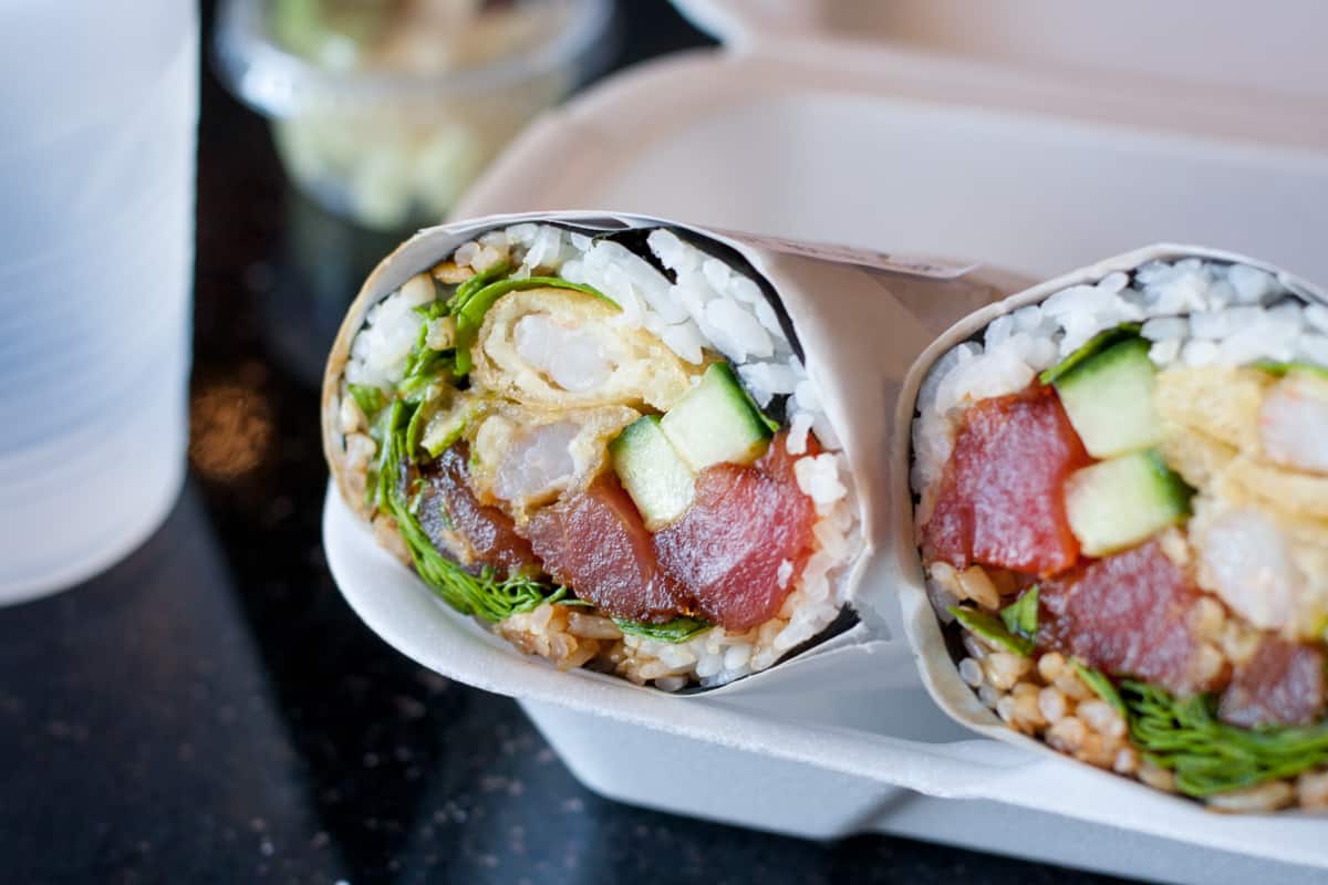 Sumo Burrito in Salt Lake City. Sushi but in a burrito! I need to try this!