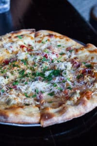 San Antonio spot for sour dough pizza and creative, fresh offerings