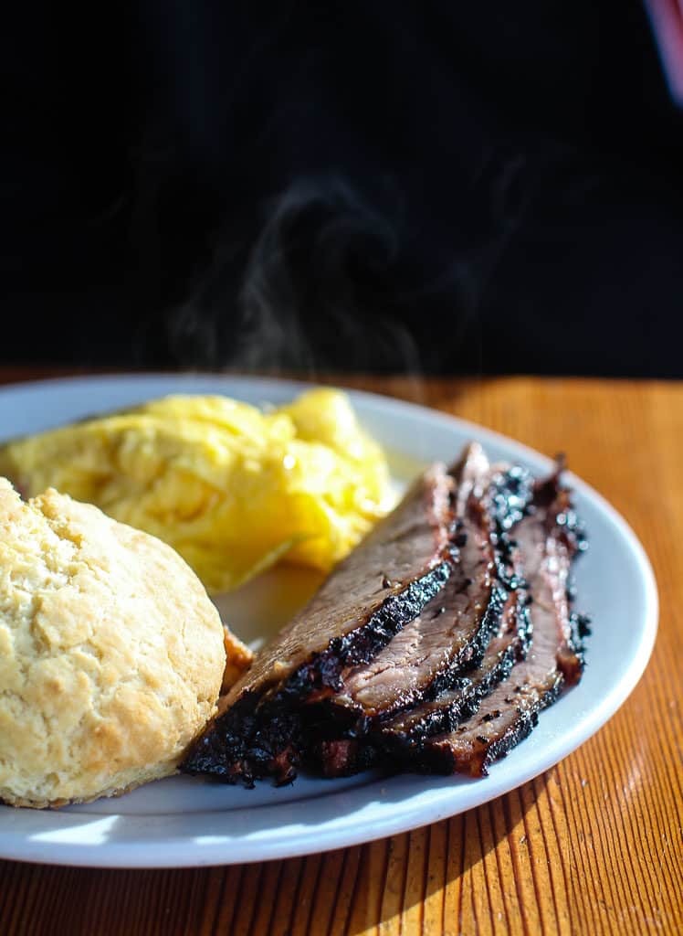 Podnah's Pit BBQ is located in Northeast Portland, with a friendly, old-soul vibe and the food is absolutely first rate. Read our full review for details!