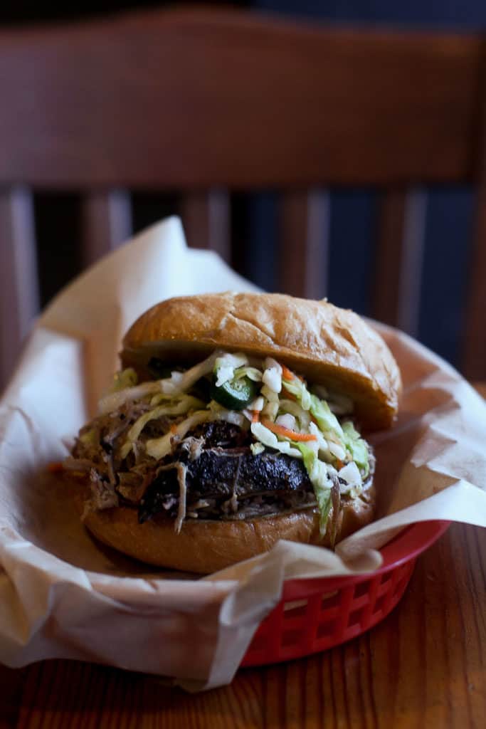 Podnah's Pit BBQ is located in Northeast Portland, with a friendly, old-soul vibe and the food is absolutely first rate. Read our full review for details!
