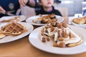 Top 8 spots for the best brunch in Orange County. Memphis Cafe in Costa Mesa serves delicious and hearty Creole-inspired breakfast and brunch fare. Full post at femalefoodie.com.