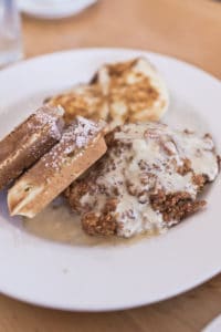 Top 8 spots for the best brunch in Orange County. Memphis Cafe in Costa Mesa serves delicious and hearty Creole-inspired breakfast and brunch fare. Full post at femalefoodie.com.