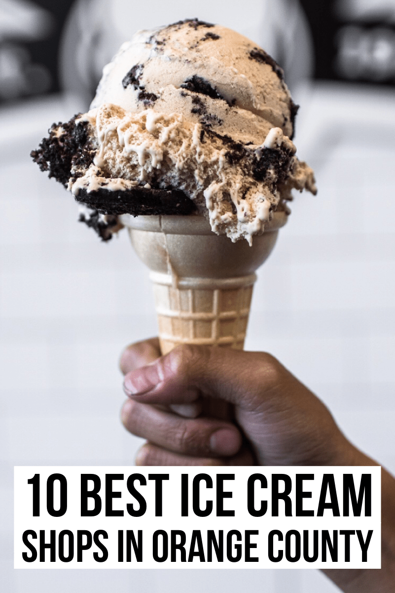 A complete guide to the 10 best ice cream shops in Orange County! From traditional to soft serve to gelato, there's something for everyone on this list.