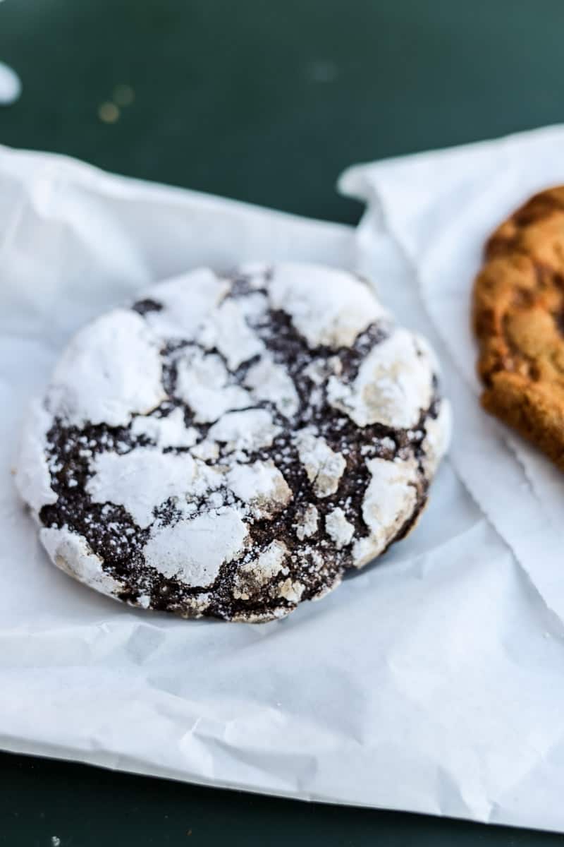 chocolate crinkle cookie from Three Girls Bakery