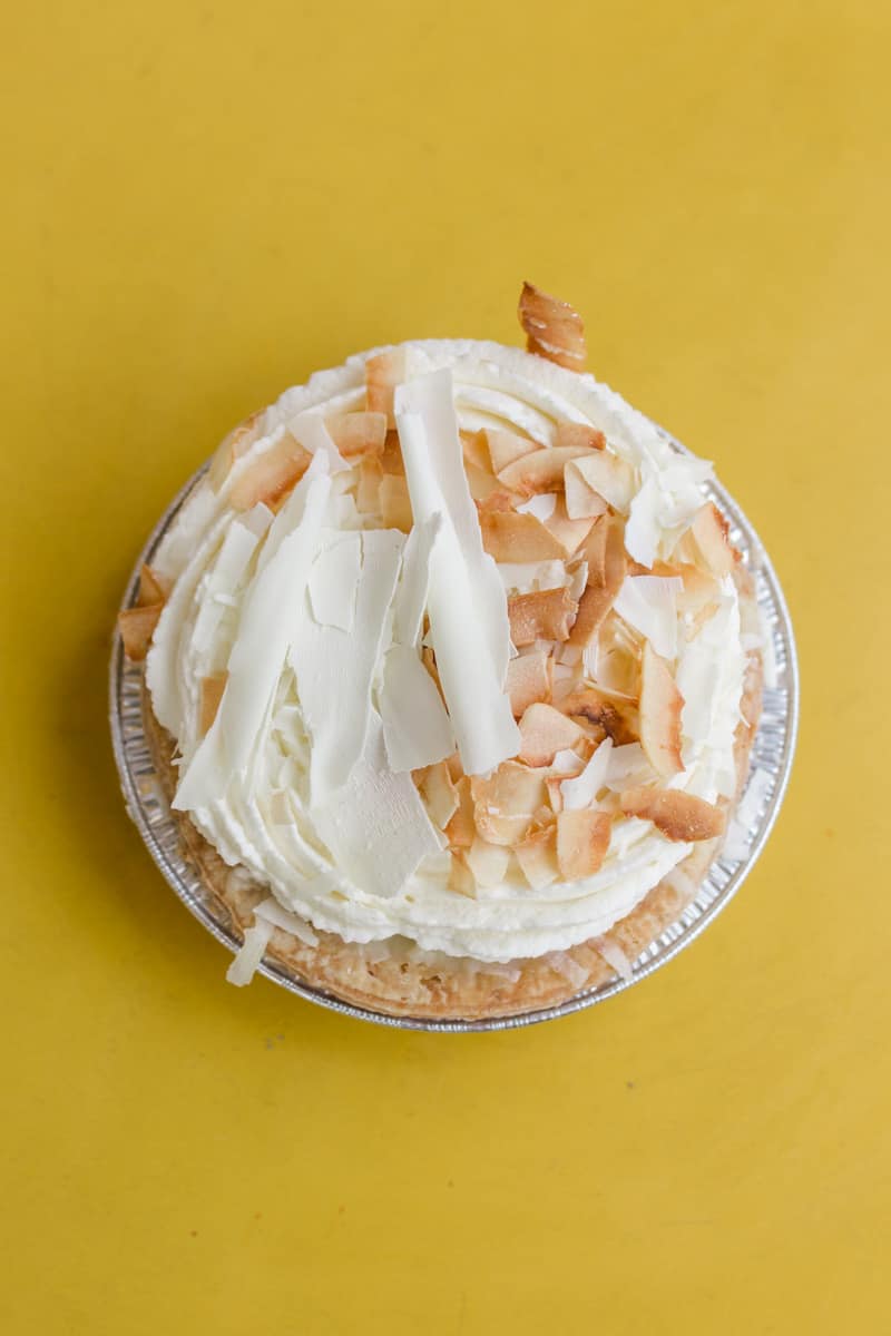 coconut cream pie from Dahlia Bakery