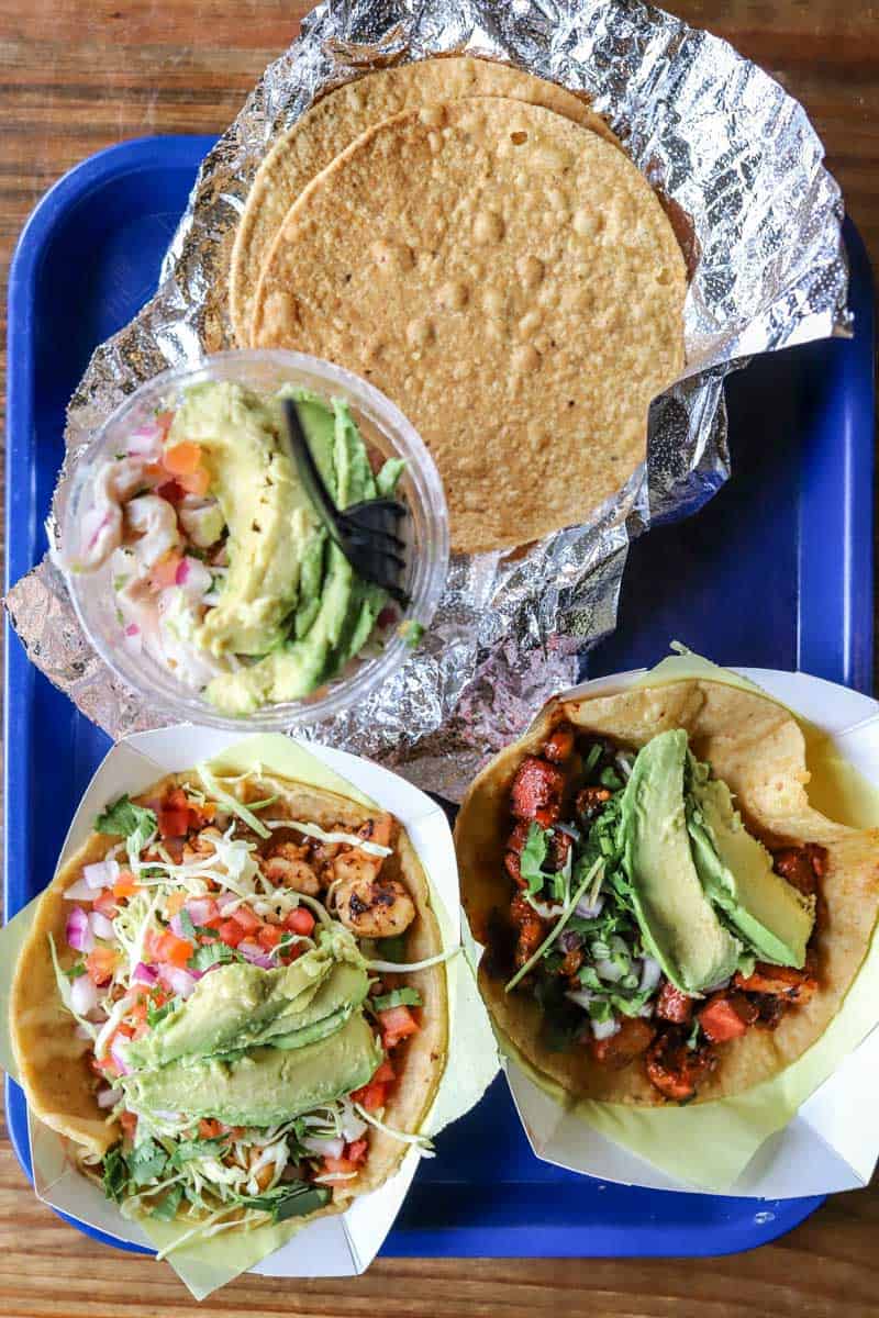 tacos from Oscar's Mexican Seafood