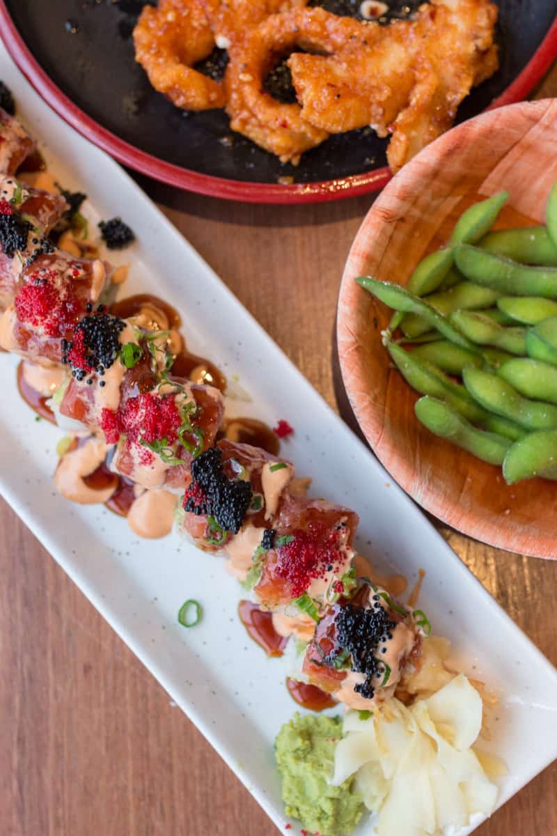 sushi roll from Billy Beach, one of the best Ballard restaurants