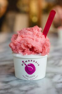 strawberry gelato from D'ambrosio Gelato