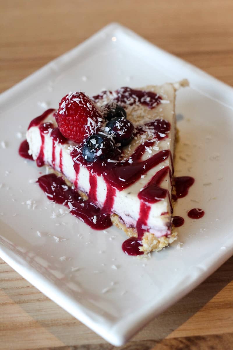Berry Cheesecake from Omar’s Rawtopia