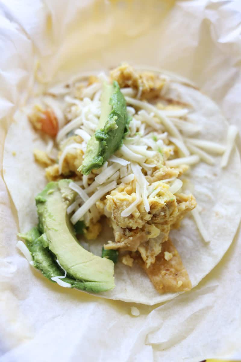 breakfast taco from TacoDeli at The Domain
