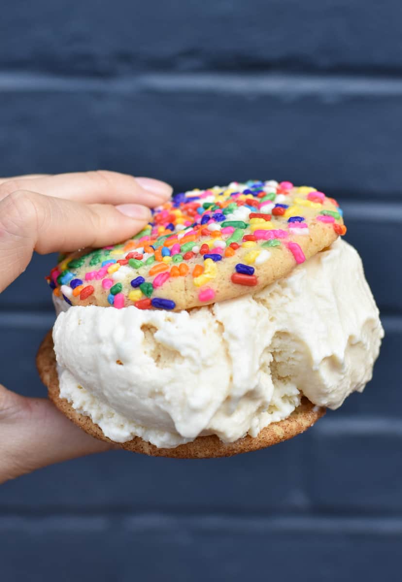 ice cream sandwich from Captain Cookie and The Milkman