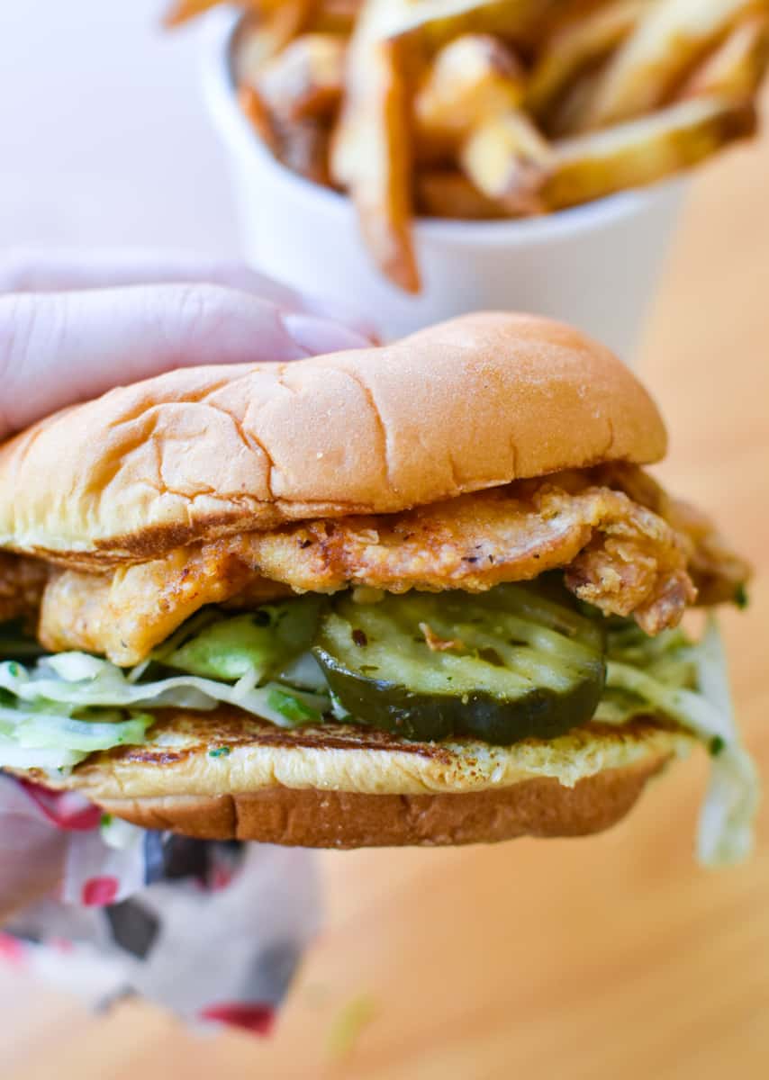 chicken sandwich from Roaming Rooster