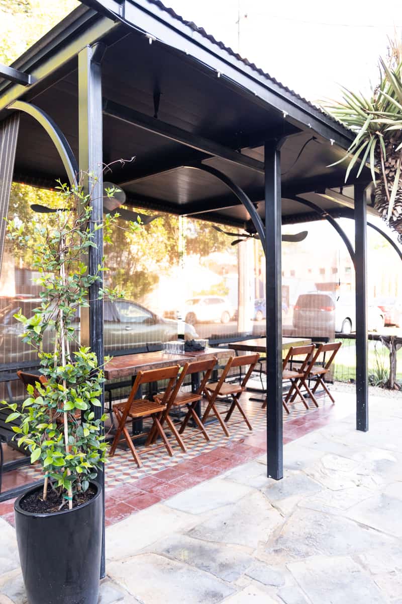 patio at Outlaw Kitchens