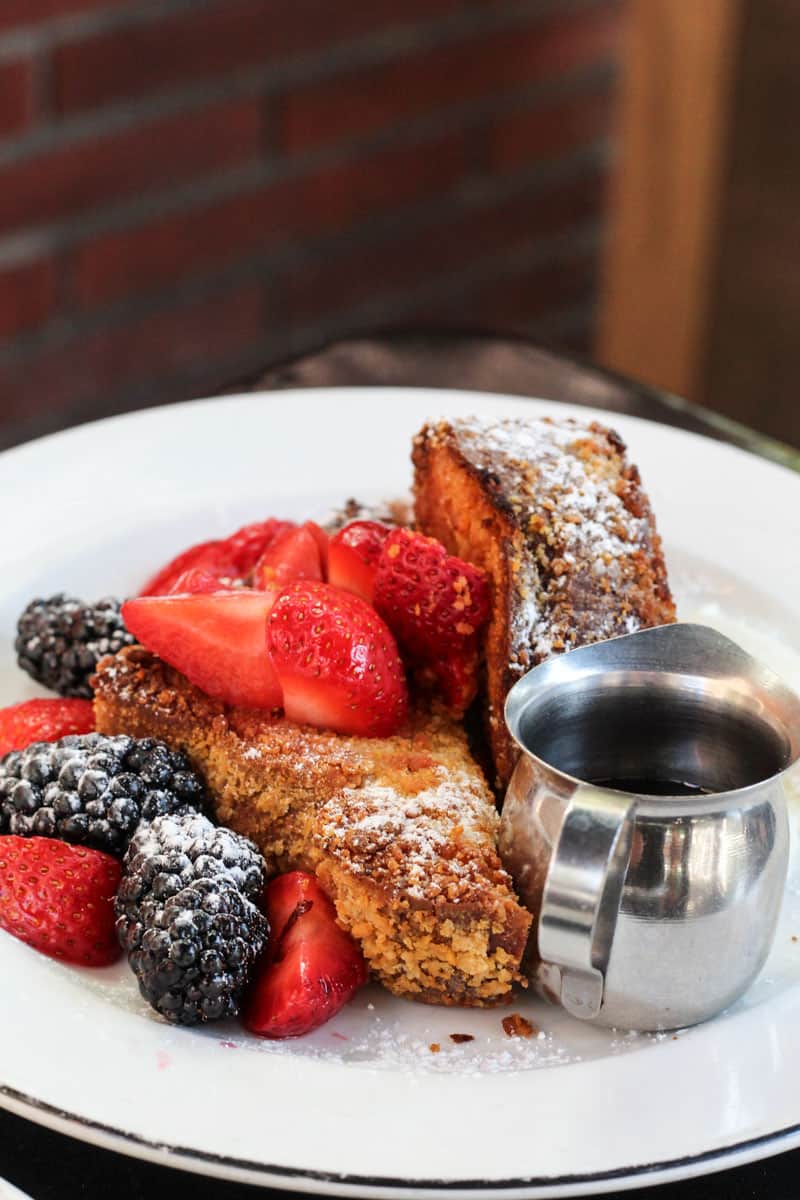 cornflake-crusted french toast from Hudson Clearwater