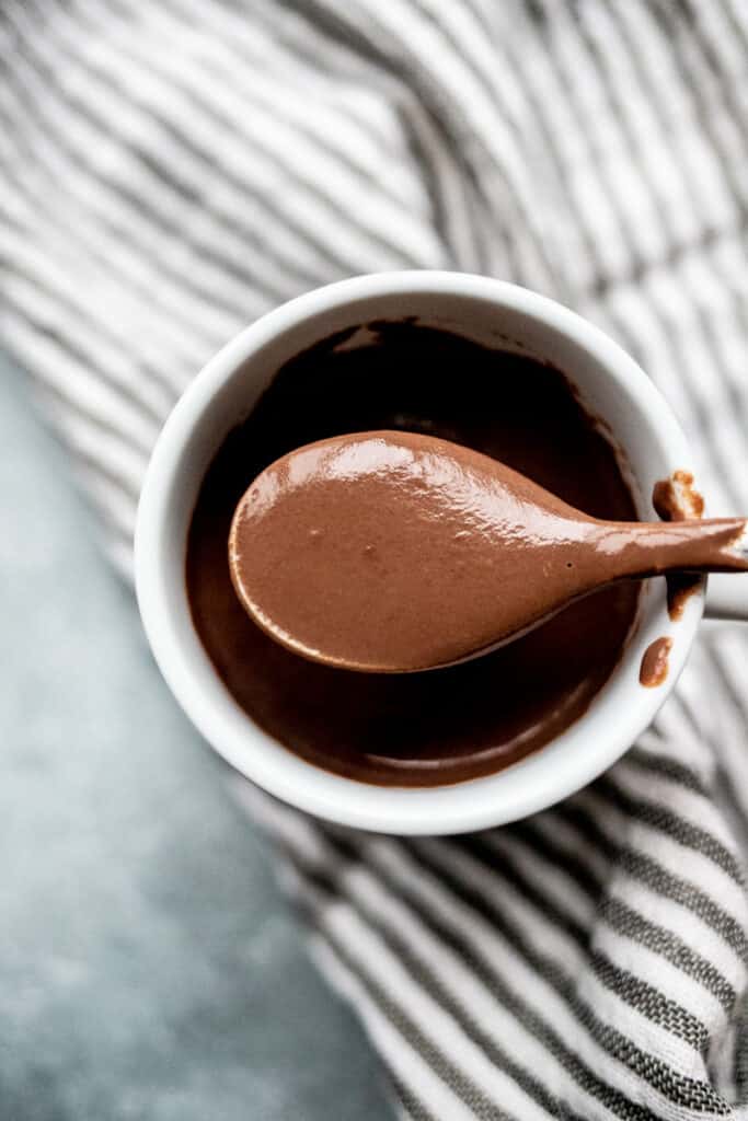 spoonful of Italian hot chocolate