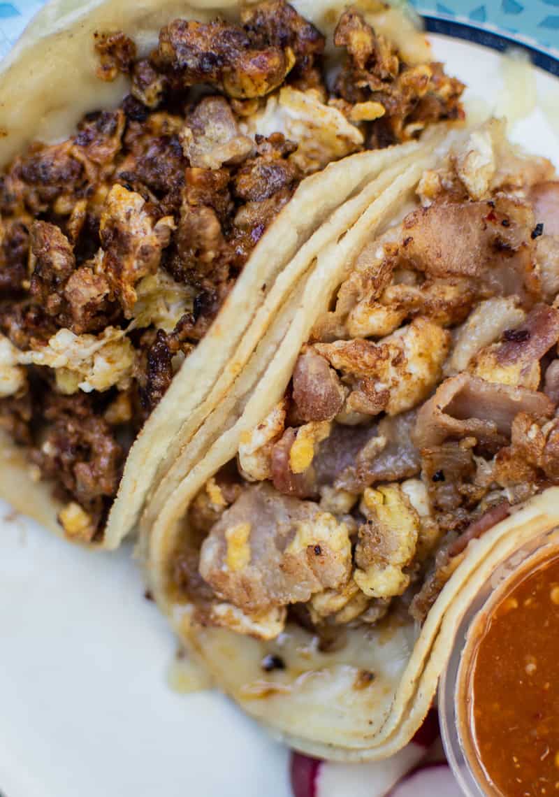 breakfast tacos by El Pollo Fino