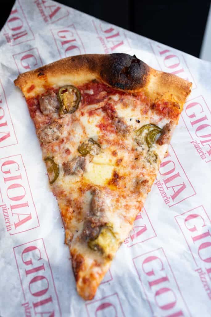 Gioia's Salsiccia slice - Best pizza in San Francisco