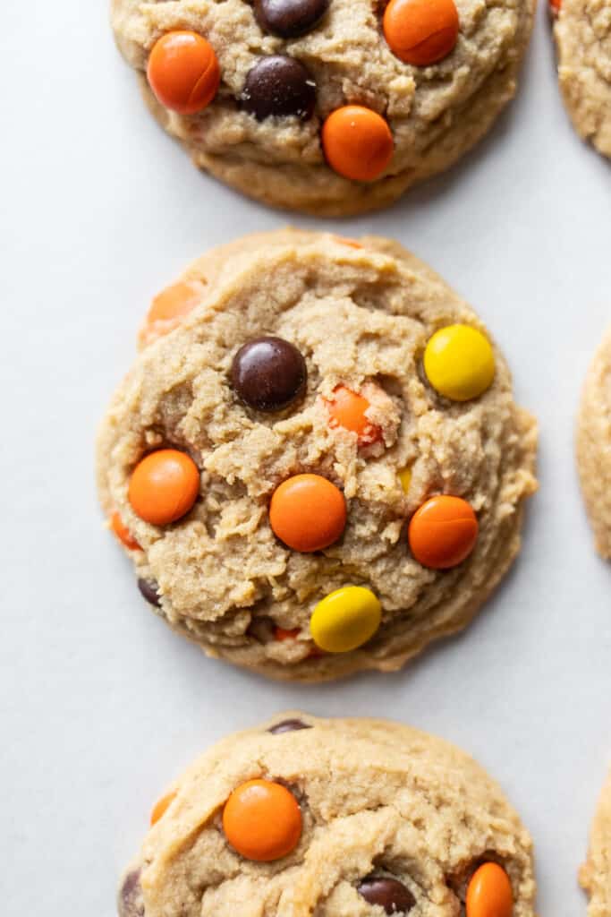 Cookie with Reese's Pieces Candy on top
