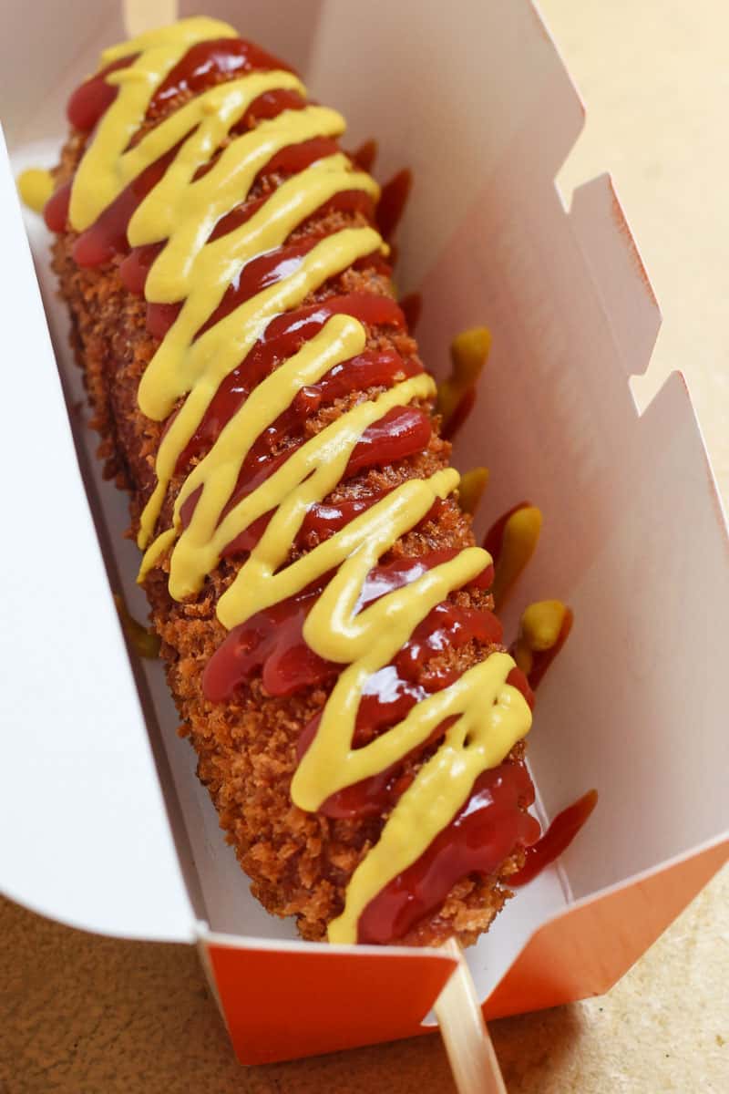Korean corn dog by Two Hands Corn Dogs  
