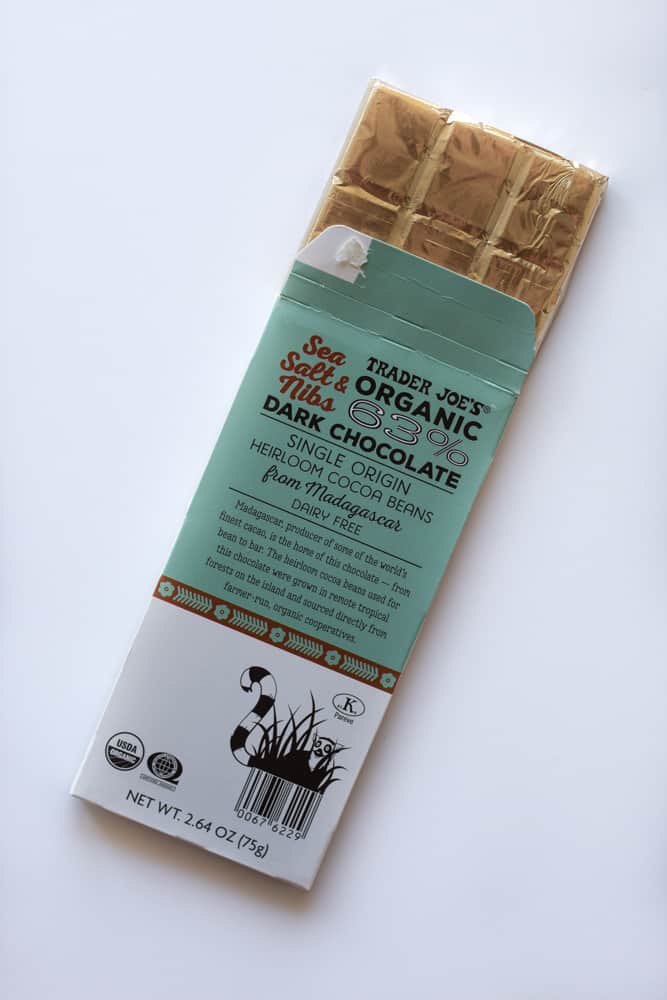 Organic 63% Dark Chocolate from Madagascar Sea Salt & Nibs