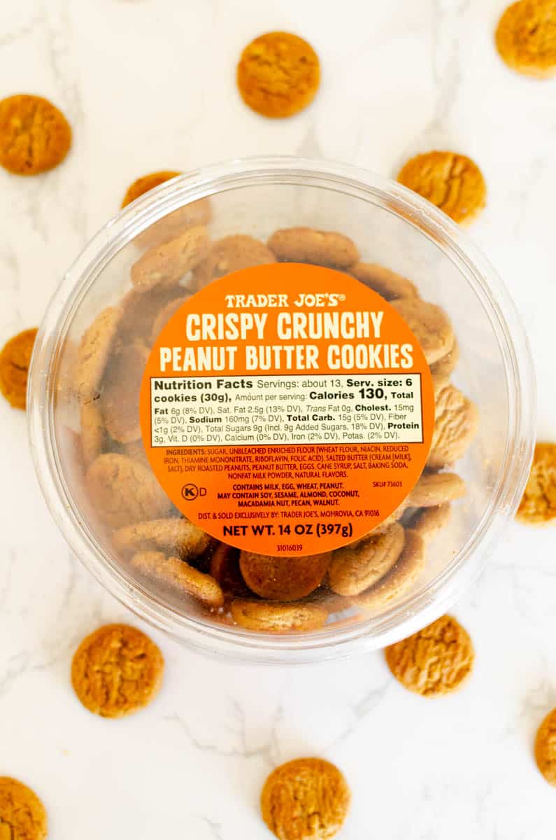 The best trader joe's cookies: crispy crunchy PB cookies