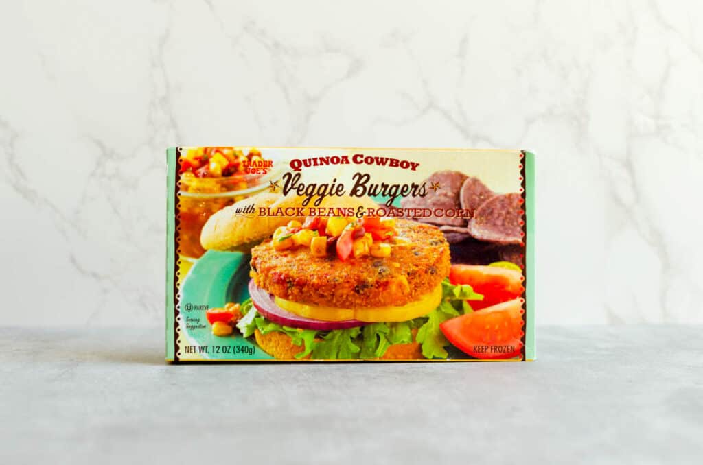 Trader Joe's frozen food: quinoa cowboy veggie burgers