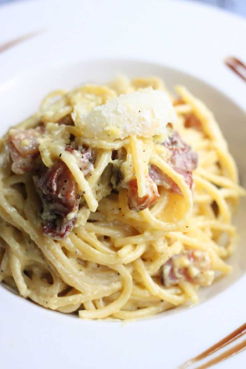 Italian restaurants in Salt Lake City: Sicillia Mia's spaghetti alla carbonara
