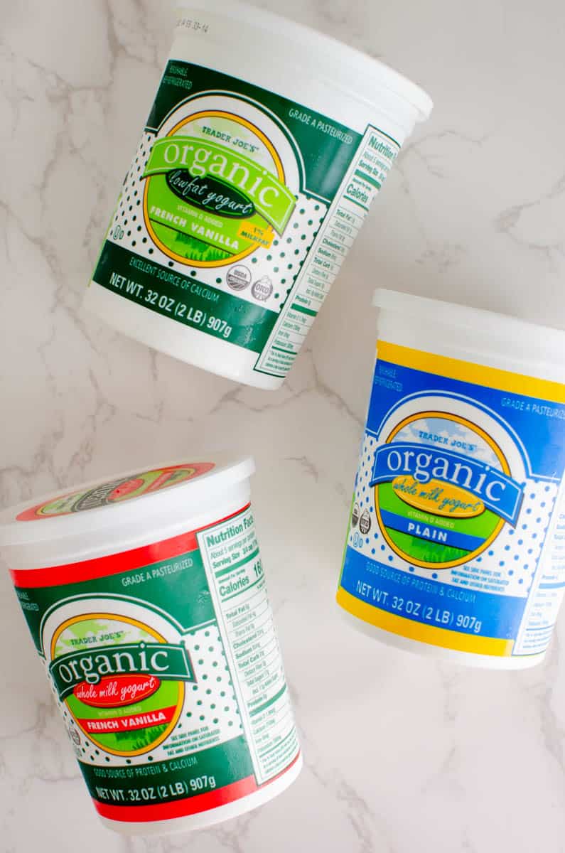 Trader Joe's Yogurt: organic yogurt