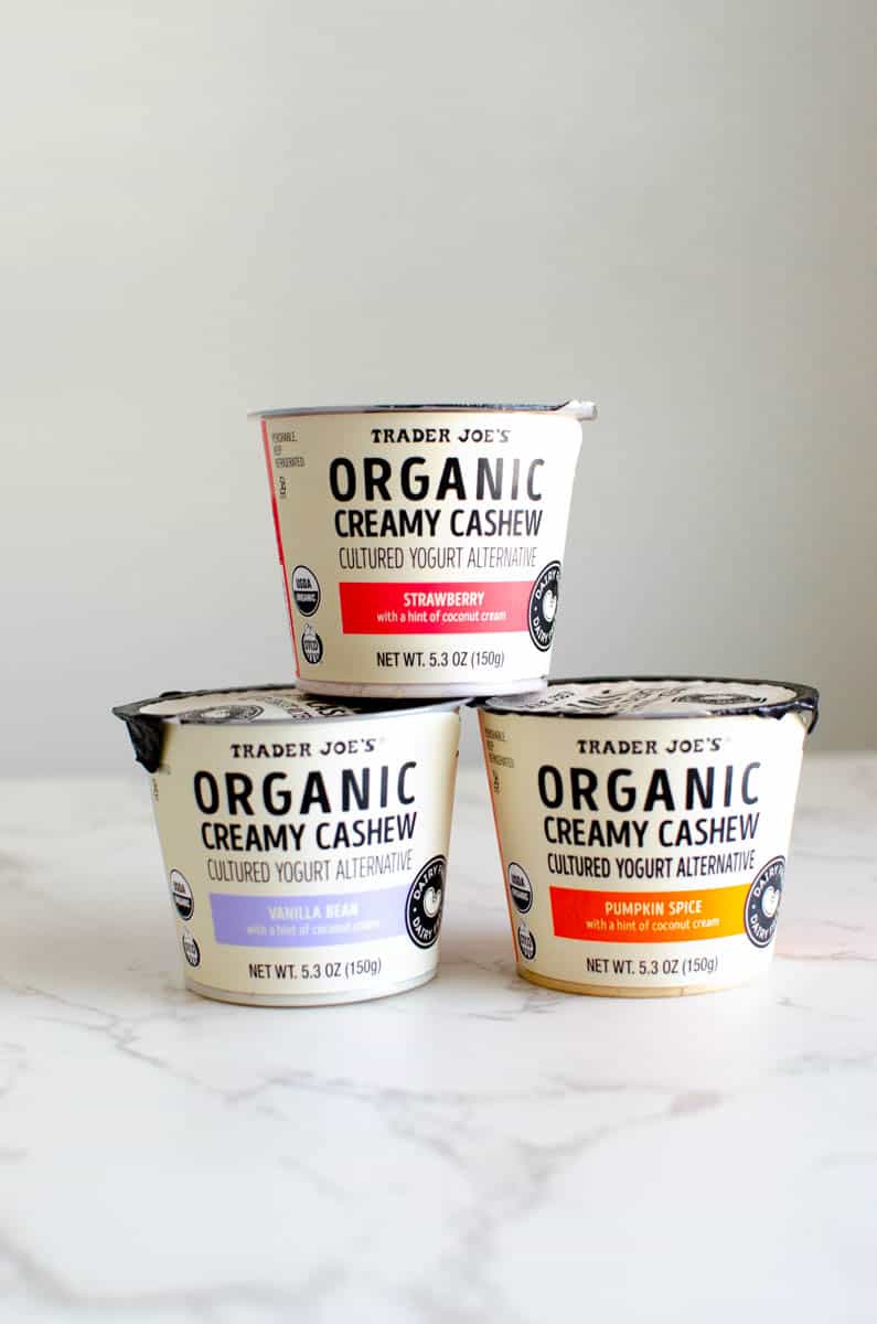 Trader Joe's Yogurt: organic creamy cashew yogurt