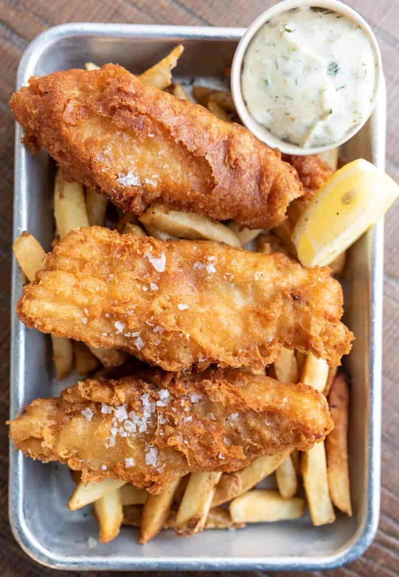 Hook Fish Co's fish and chips