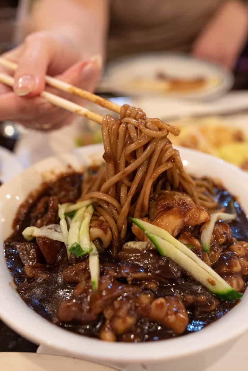 black bean noodles by San Tung
