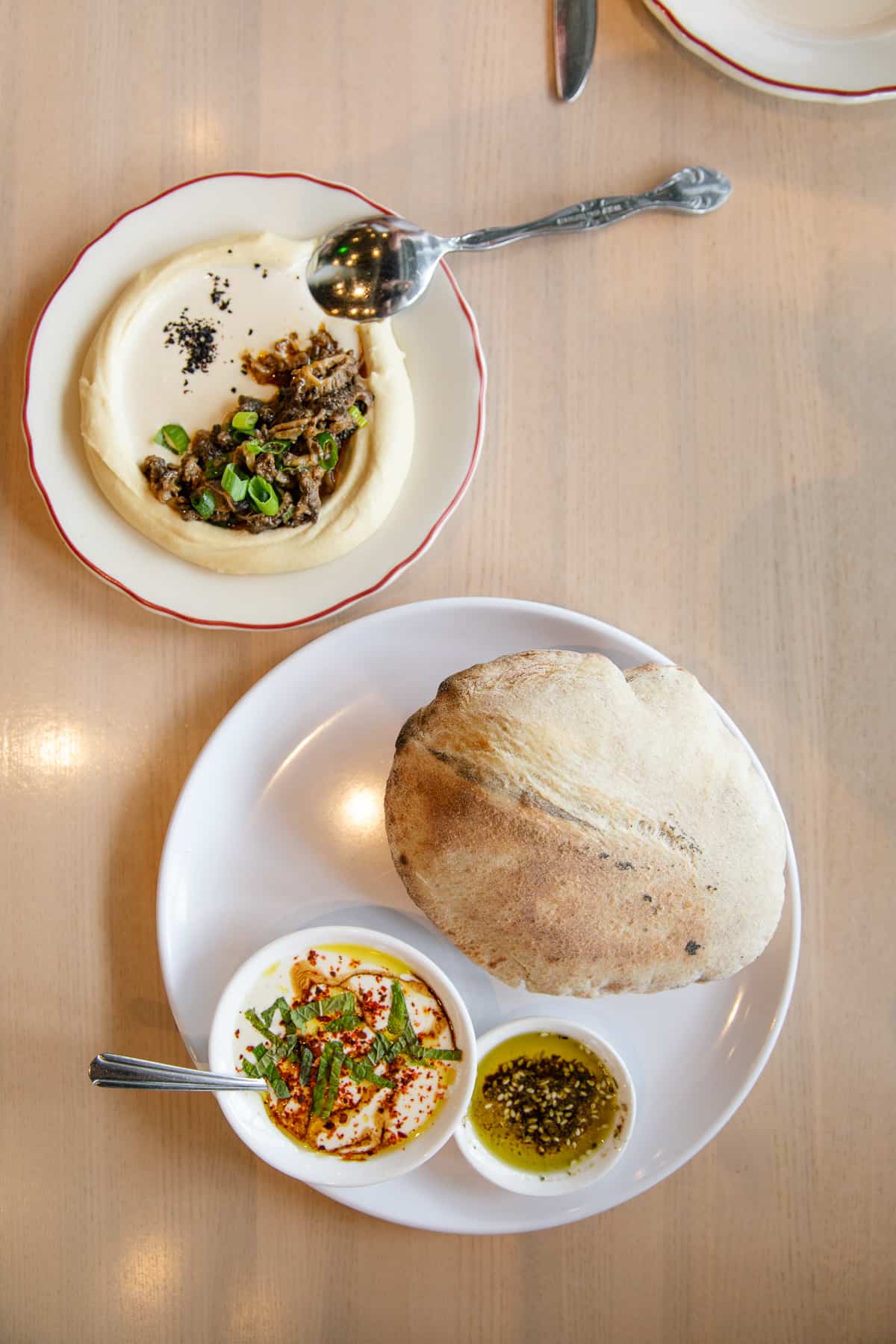 hummus, salatim, and full plates menus of safta