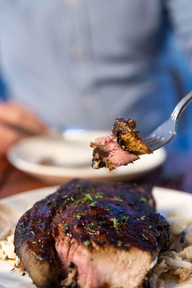 San Antonio restaurants: Maverick Texas Brasserie's citrusy brown buttered pork schnitzel 