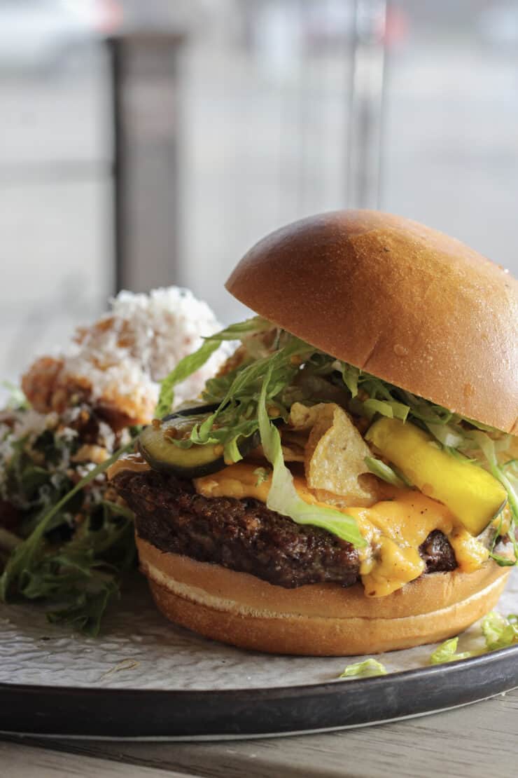 best lunch in slc: Nomad East's classic burger